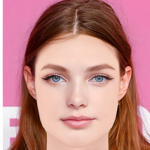 Kristine Froseth Head - No Hair - Low poly head for game Low-poly 3D model