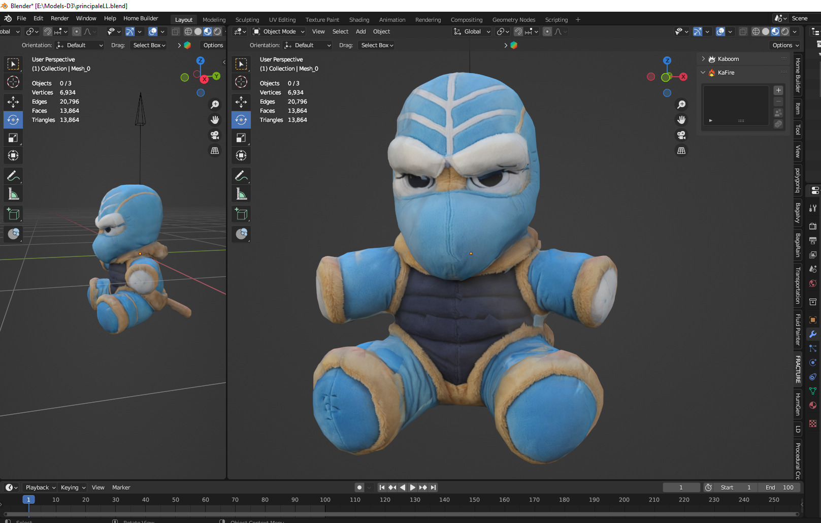 plush toy 06 Low-poly 3D model_2
