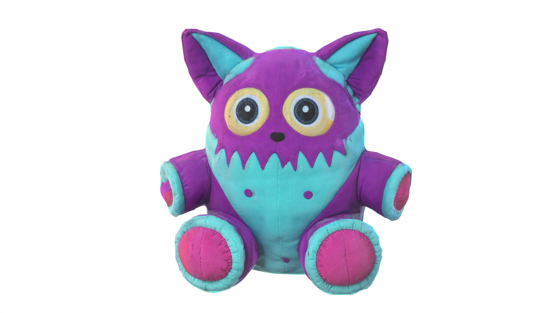 plush toy 08 Low-poly 3D model_6