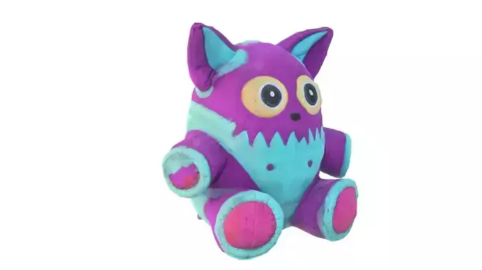 plush toy 08 Low-poly 3D model