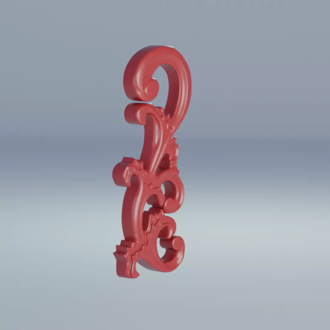 Arabesco ornamento 3D print model_0