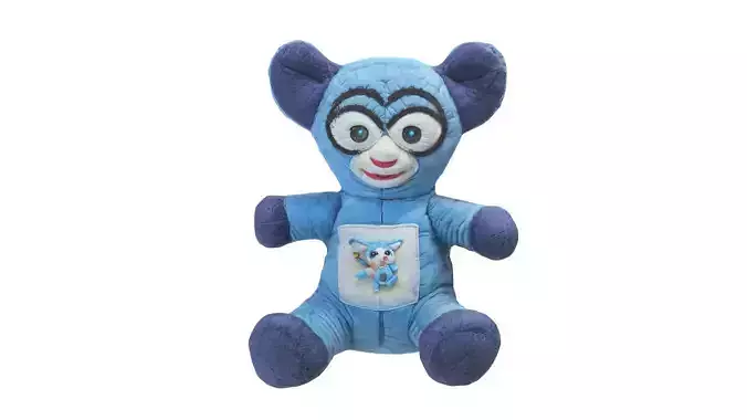 plush toy 10 Low-poly 3D model