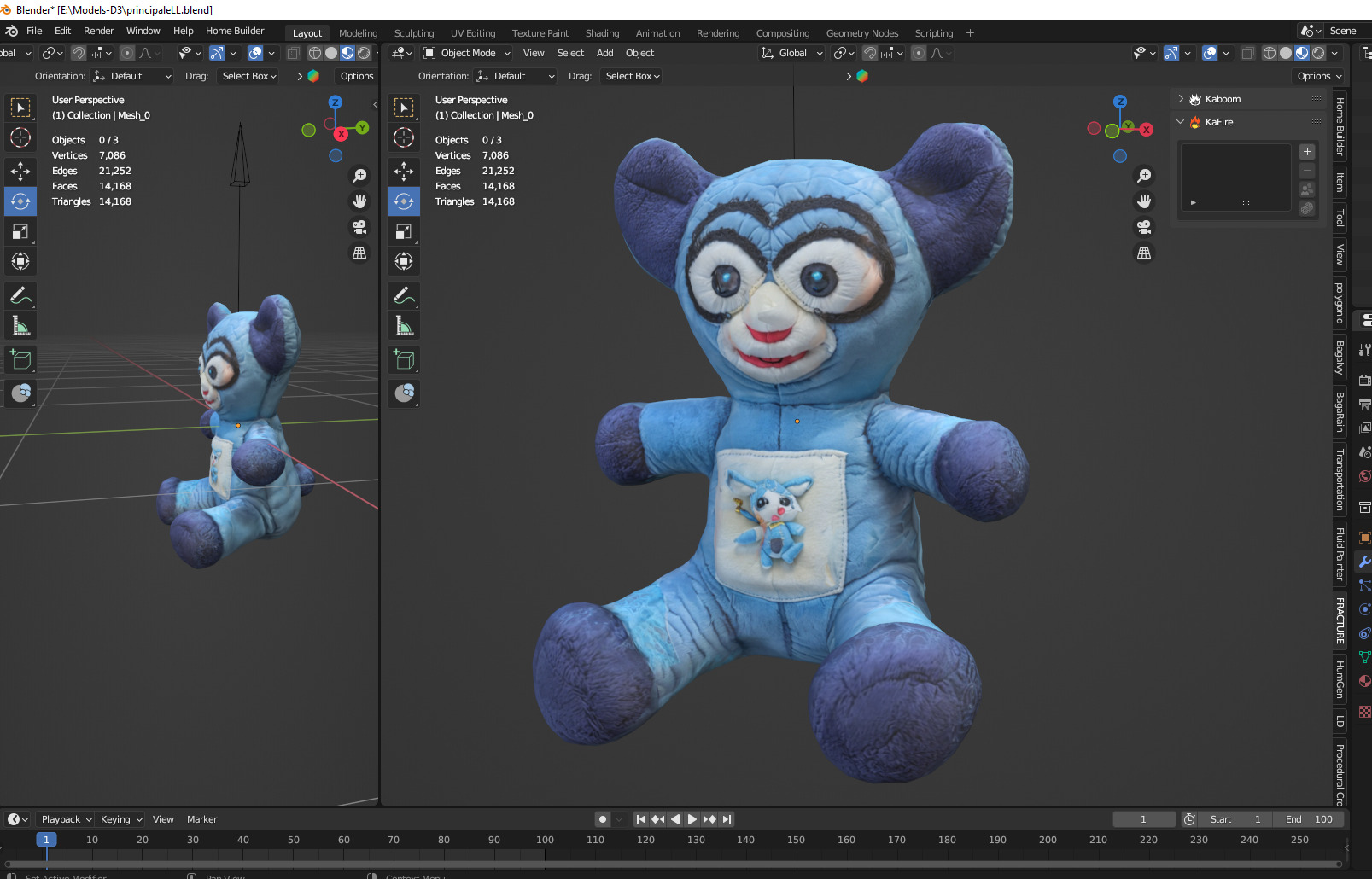 plush toy 10 Low-poly 3D model_2