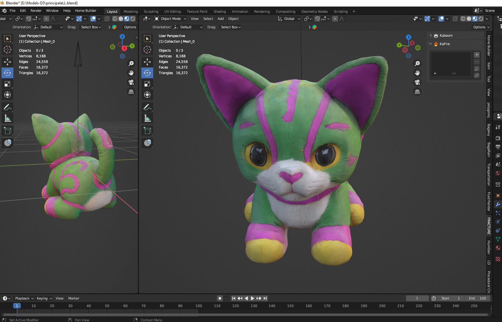 plush toy 12 Low-poly 3D model_2