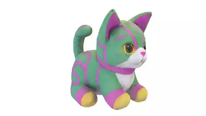 plush toy 12 Low-poly 3D model
