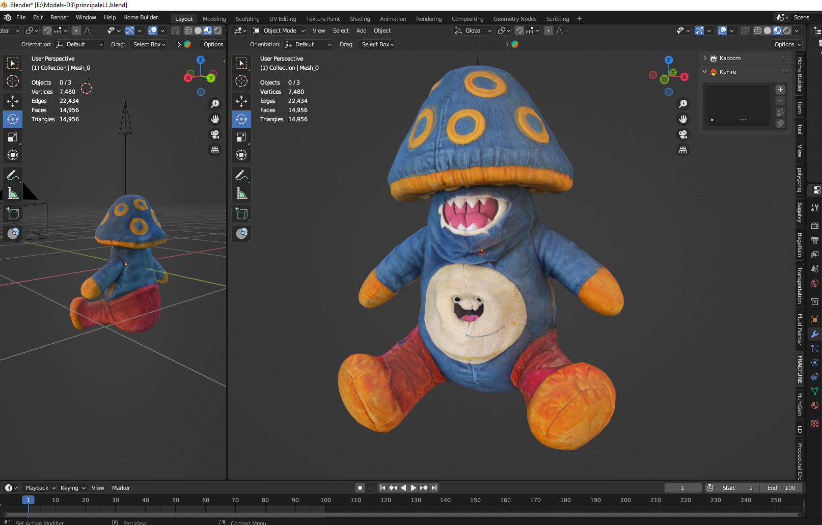 plush toy 16 Low-poly 3D model_2