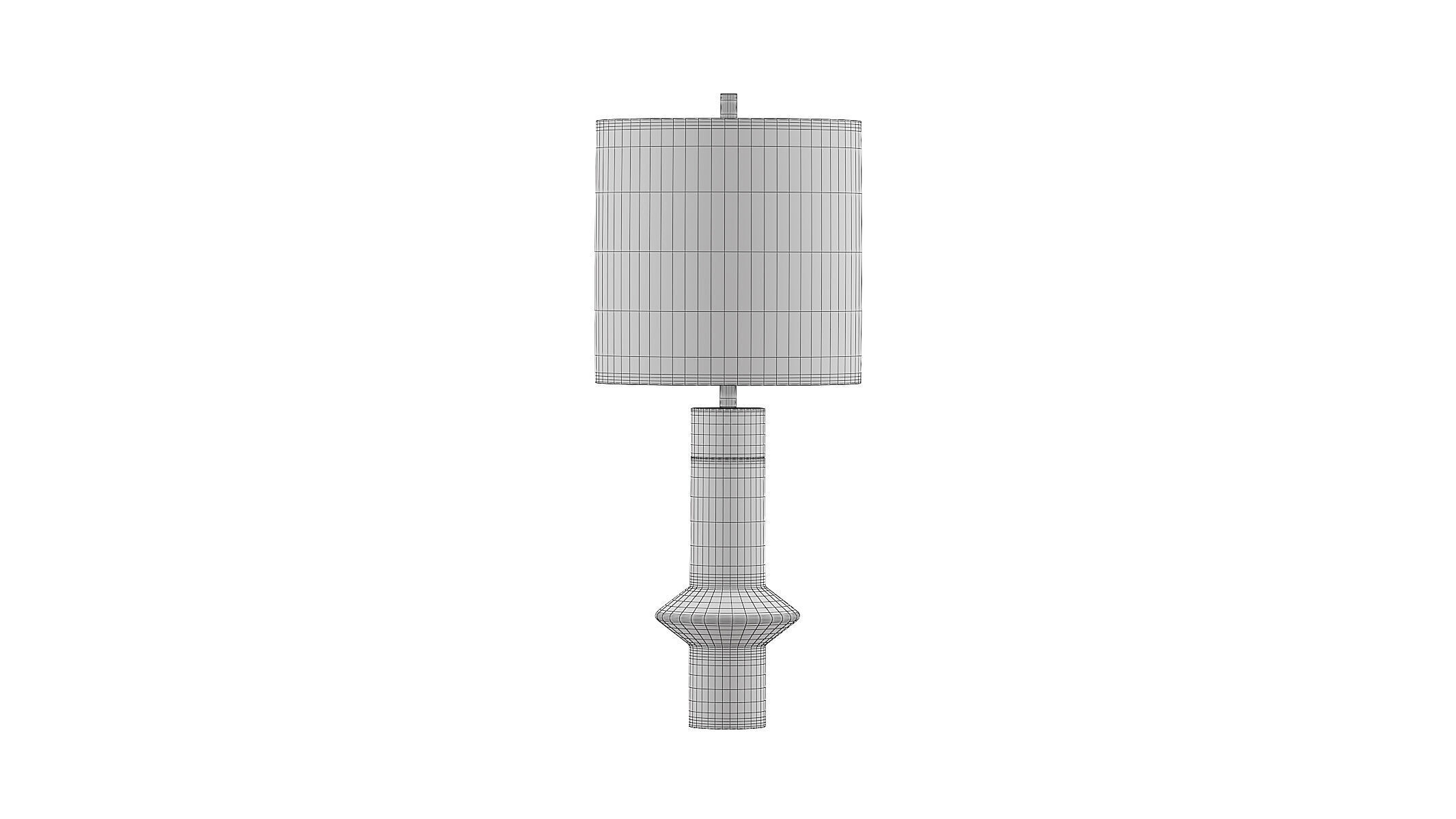 Uttermost Black Label Edge Table Lamp Black 3D model_16