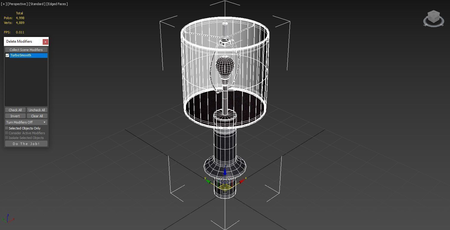 Uttermost Black Label Edge Table Lamp Black 3D model_8