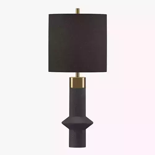 Uttermost Black Label Edge Table Lamp Black