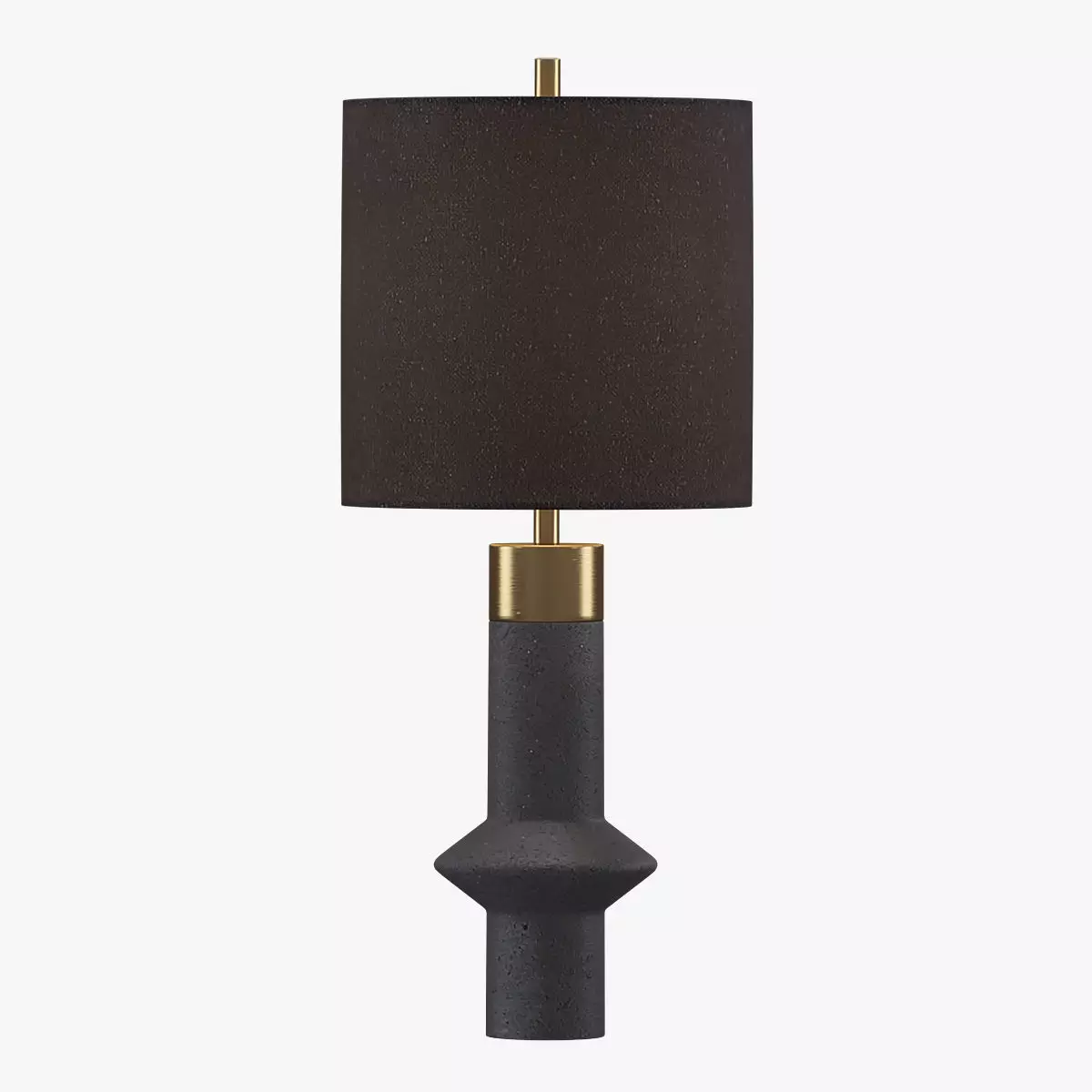 Uttermost Black Label Edge Table Lamp Black 3D model_0