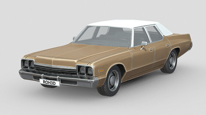 Dodge Monaco 1974 Low-poly 3D model