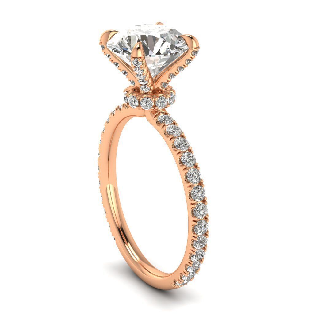 Tiffany engagement ring  3D print model_6
