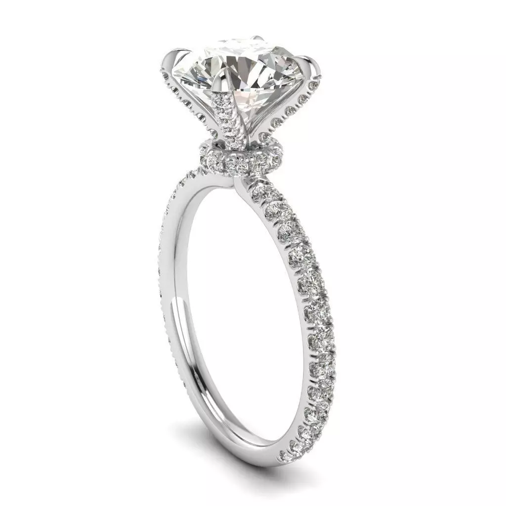 Tiffany engagement ring  3D print model_0
