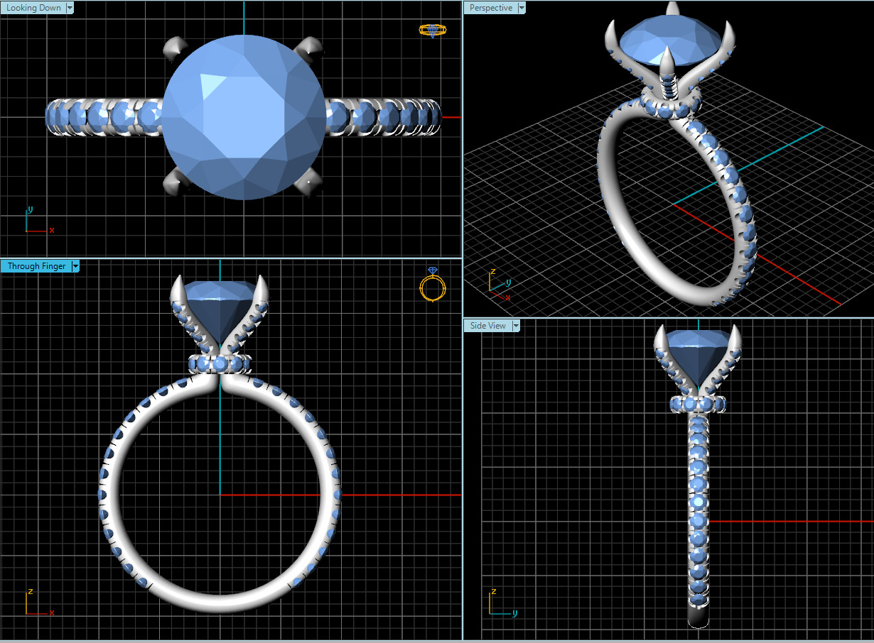 Tiffany engagement ring  3D print model_2