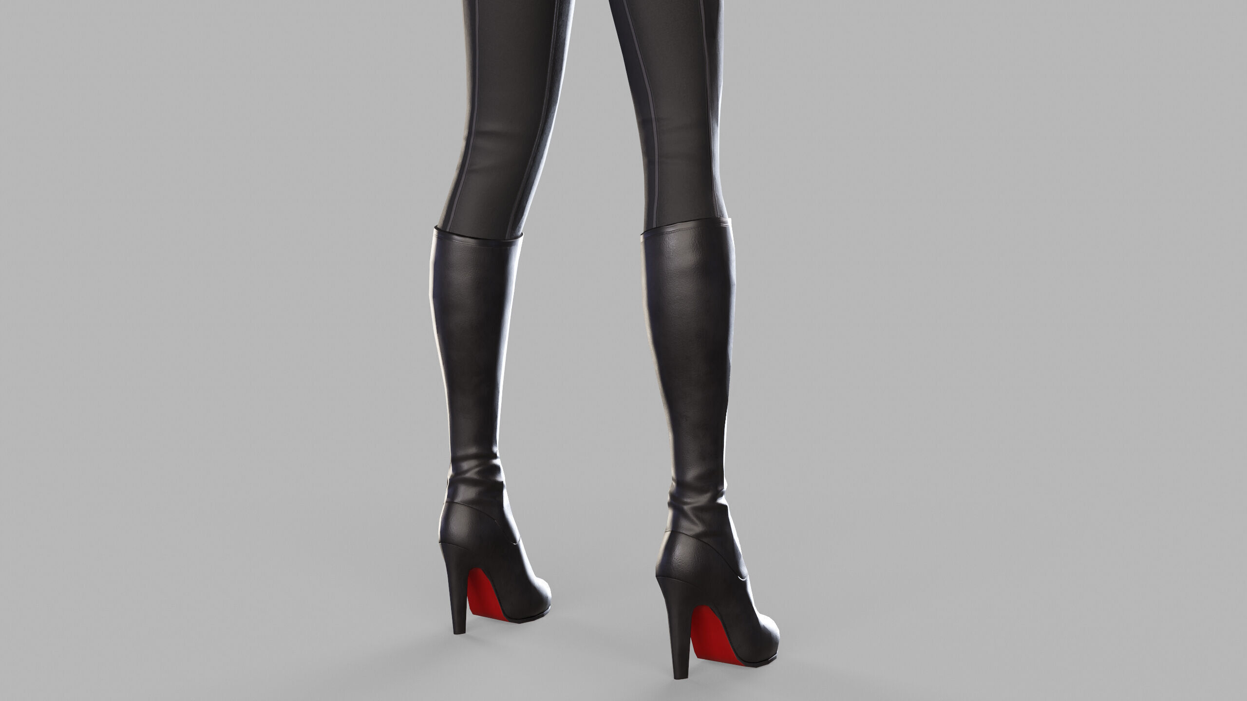 Cartoon Sci Fi Girl Low-poly 3D model_18