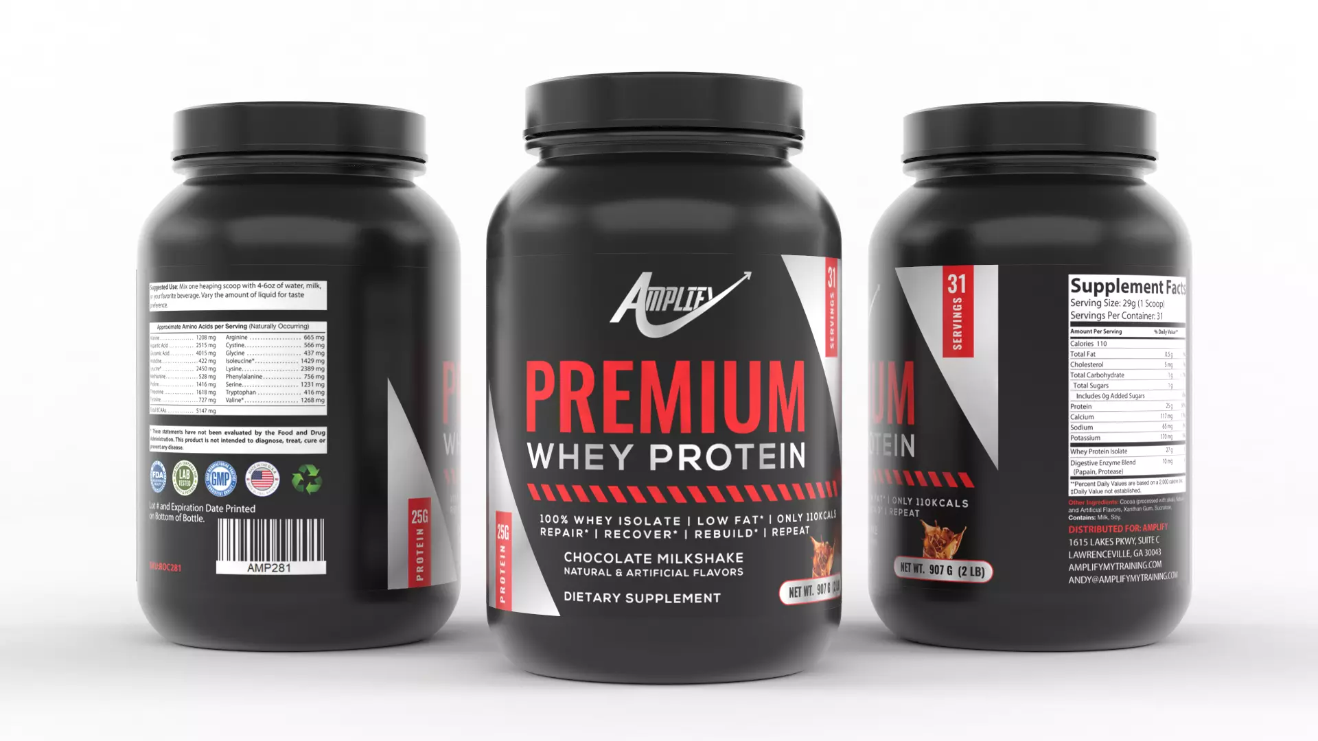 Protein Powder 3D model