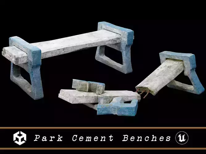 Park Cement Benches