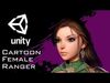 Cartoon Female Ranger Low-poly 3D model_2