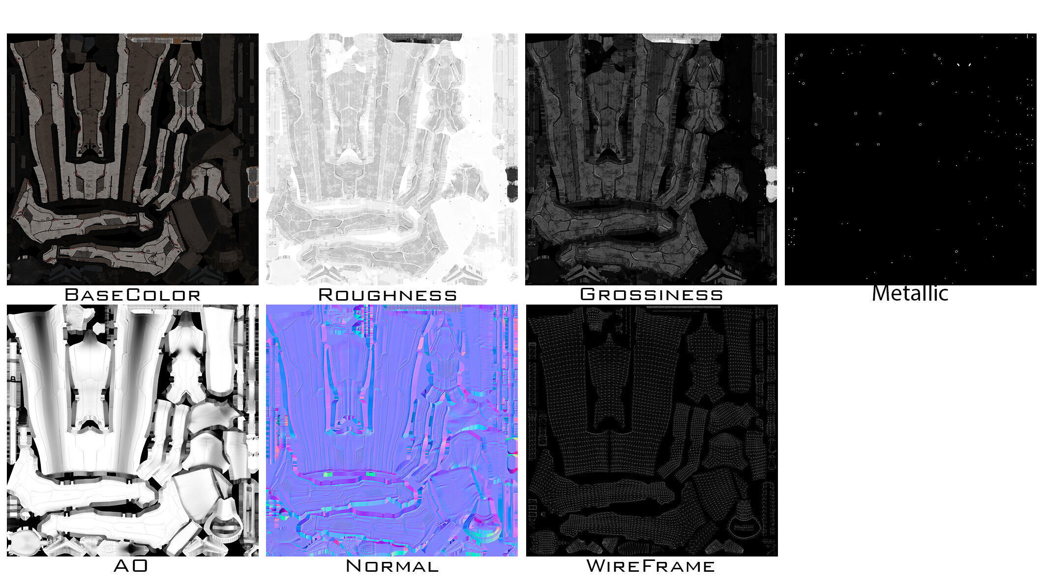 Female Sci Fi Soldier Low-poly 3D model_34