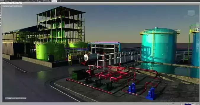 BIO GAS ETHANOL CONCEPTUAL DESIGN LAYOUT 3D model