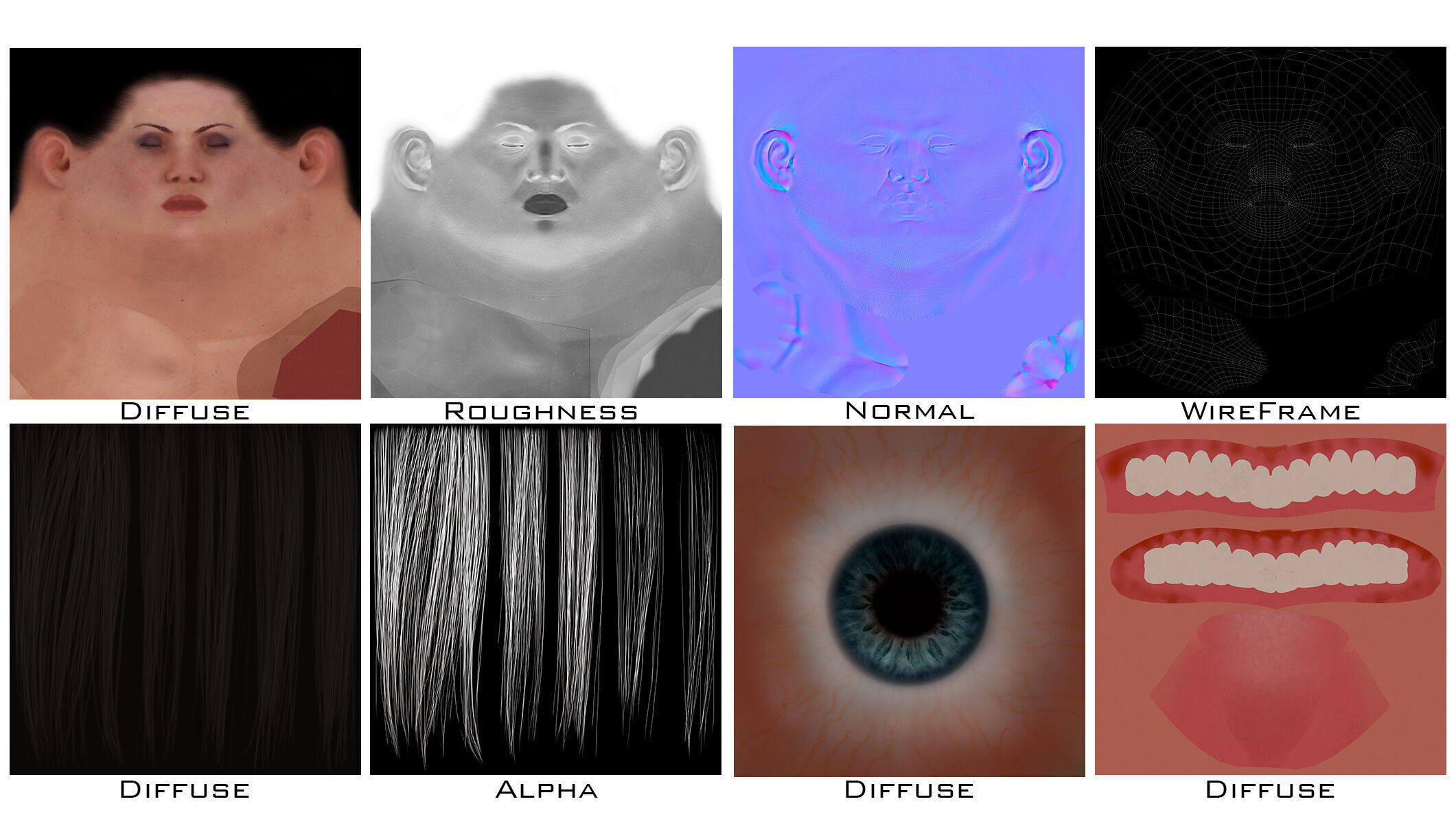 Female Sci Fi Soldier Low-poly 3D model_31