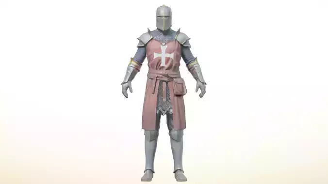 Realistic 3D Medieval Knight Model