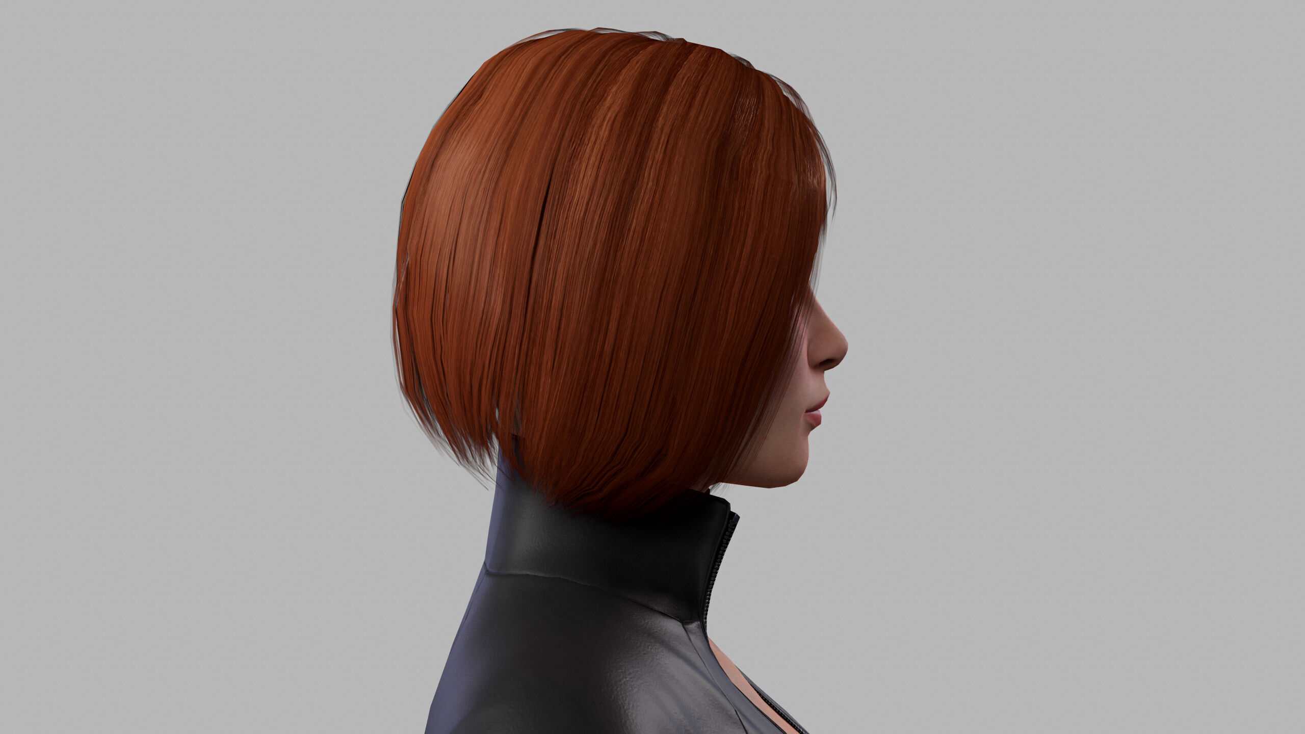 Female Sci Fi Soldier Low-poly 3D model_6