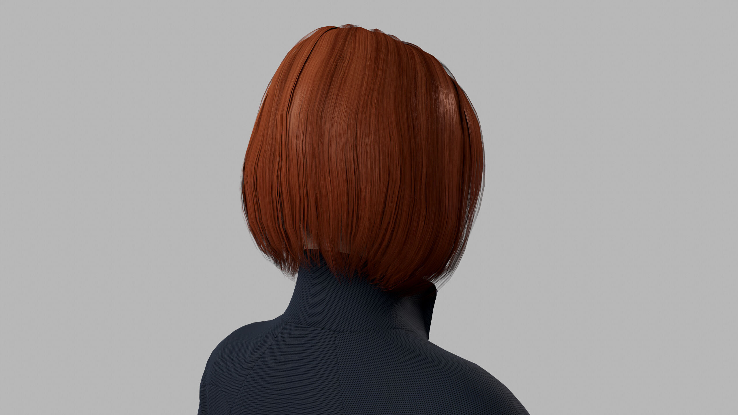 Female Sci Fi Soldier Low-poly 3D model_7