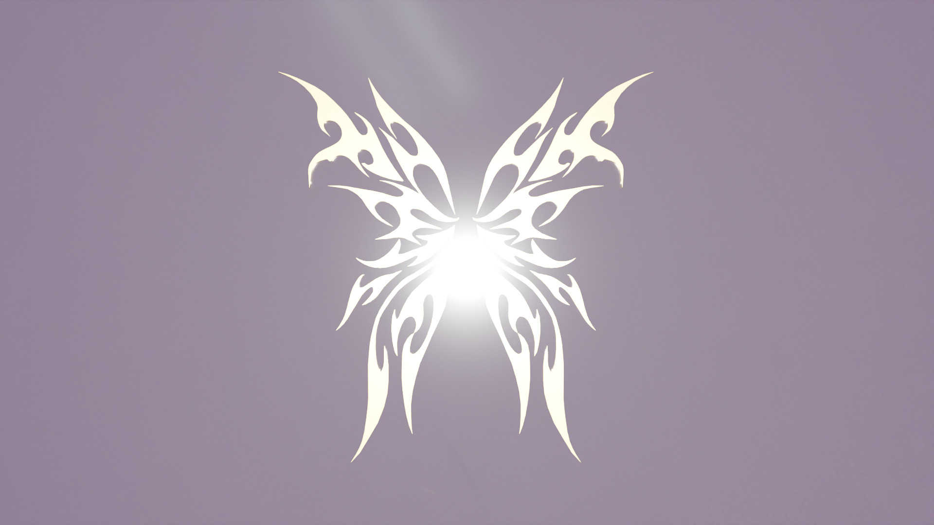 Ornamental Tribal Butterfly Wings 3D Model Low-poly 3D model_2