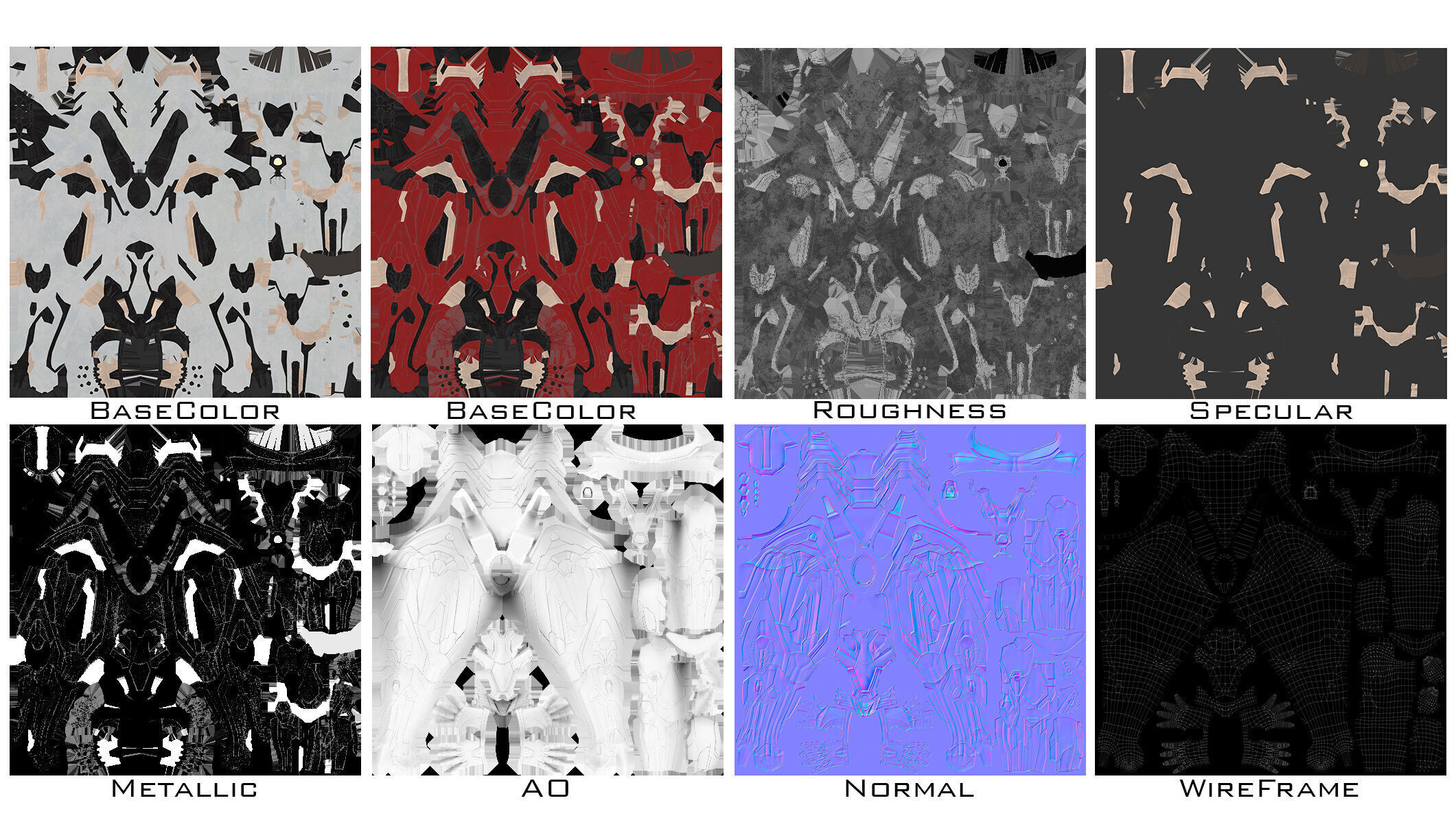 Female Sci Fi Soldier Low-poly 3D model_35
