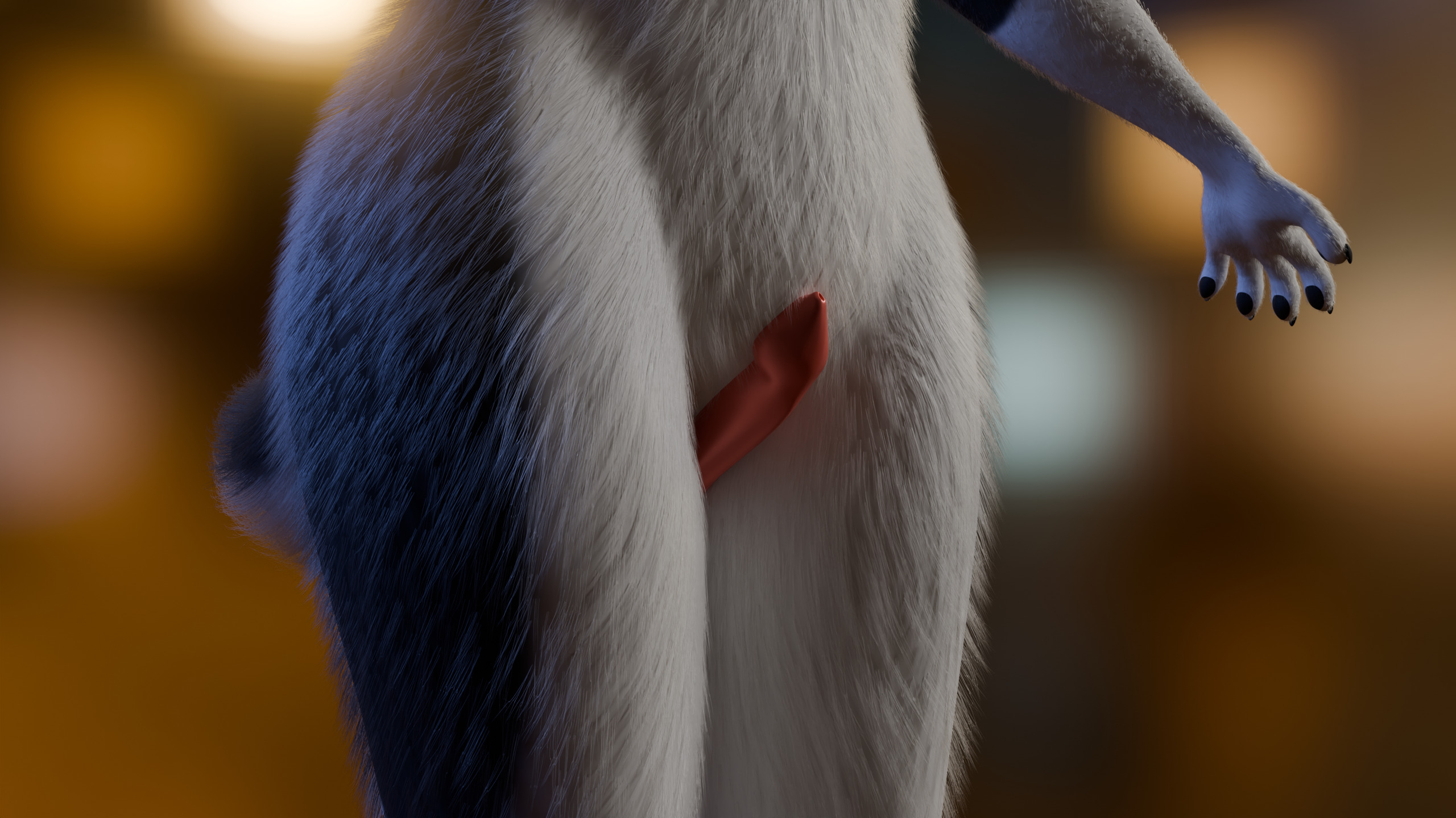 Thomas Anthro Husky Low-poly 3D model_17