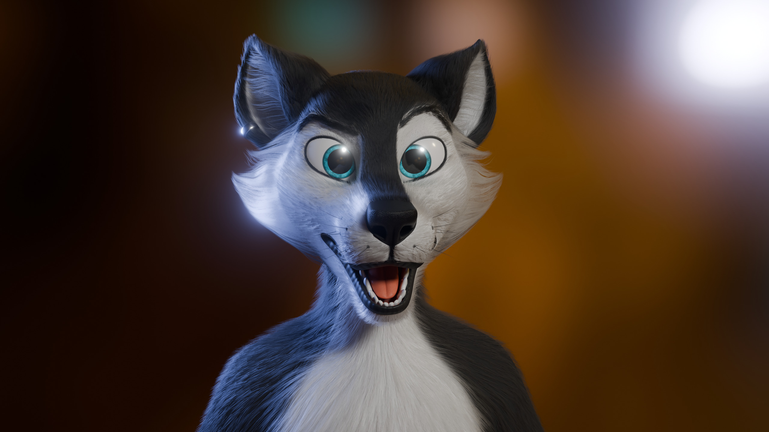 Thomas Anthro Husky Low-poly 3D model_33