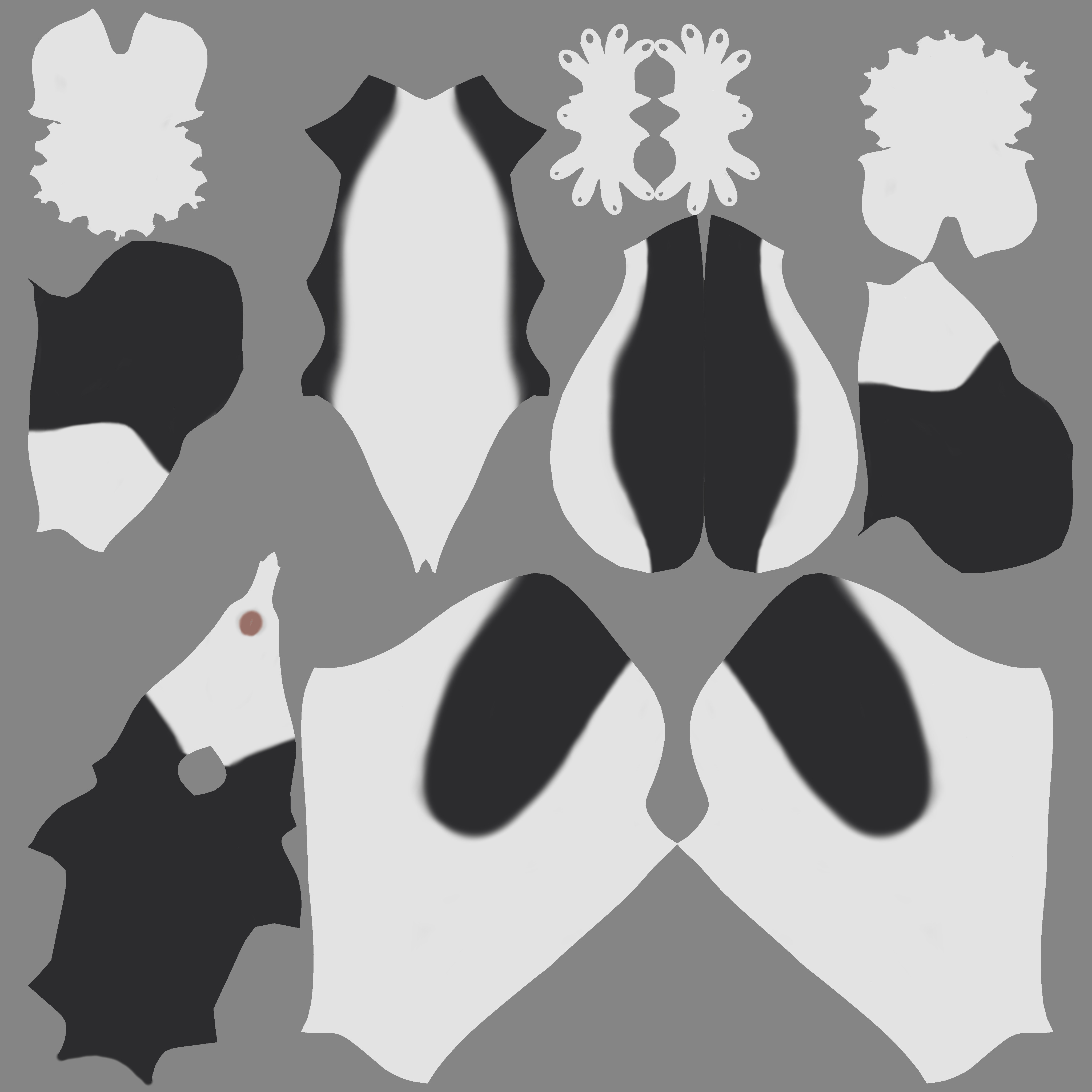 Thomas Anthro Husky Low-poly 3D model_82