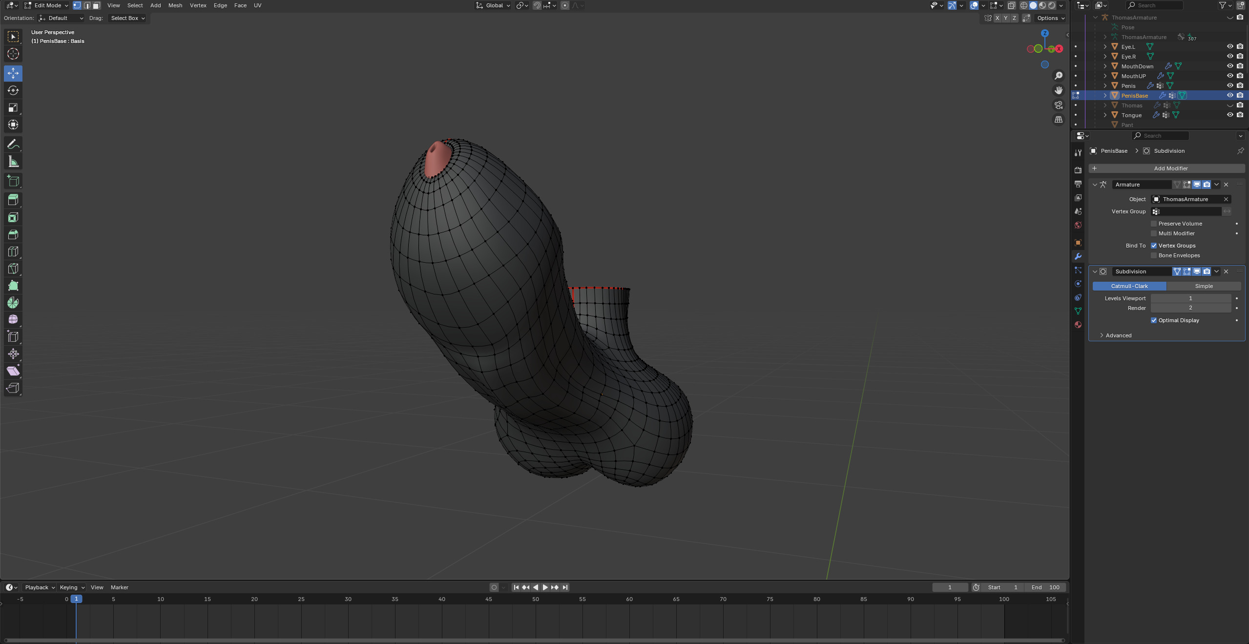 Thomas Anthro Husky Low-poly 3D model_63