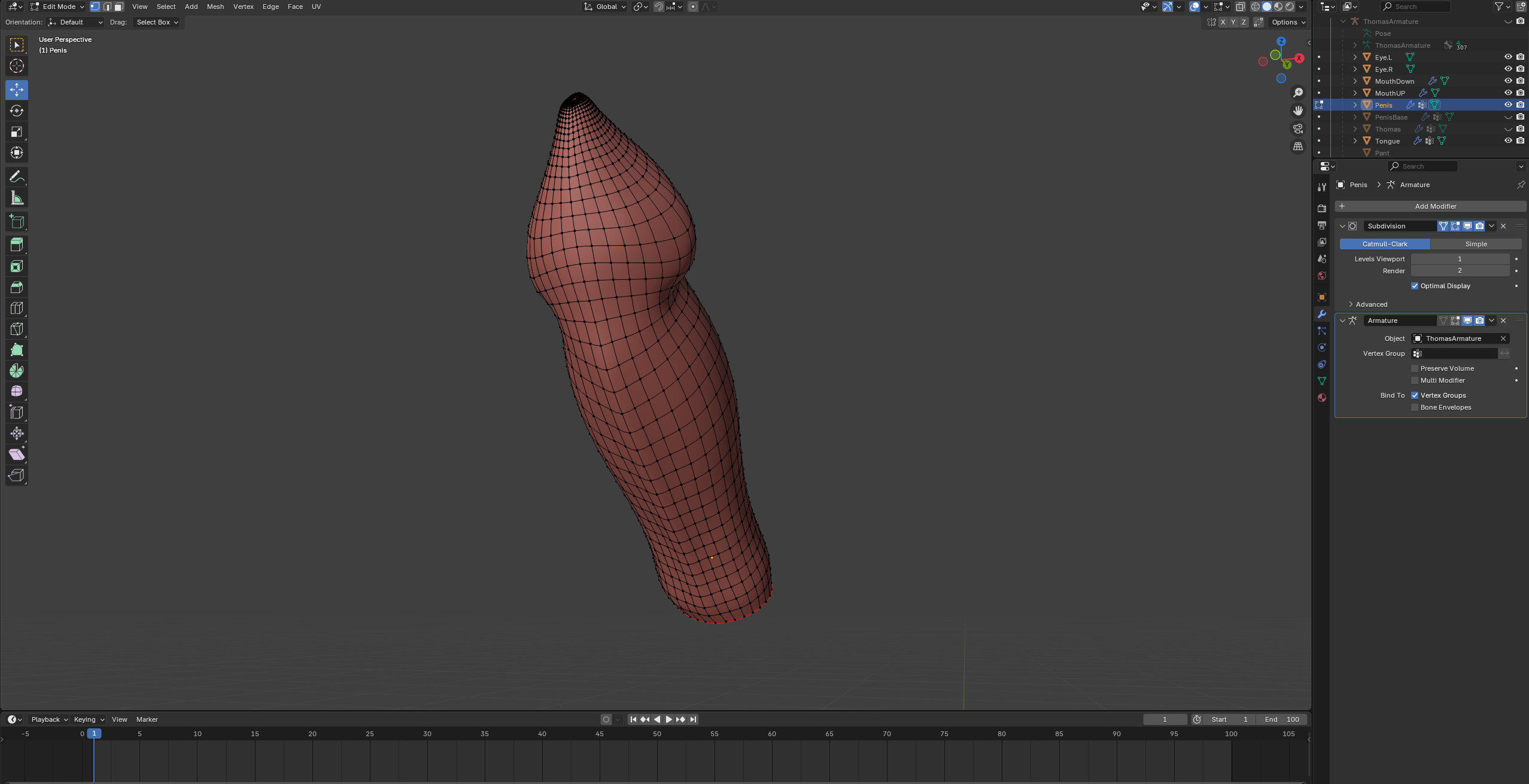 Thomas Anthro Husky Low-poly 3D model_65