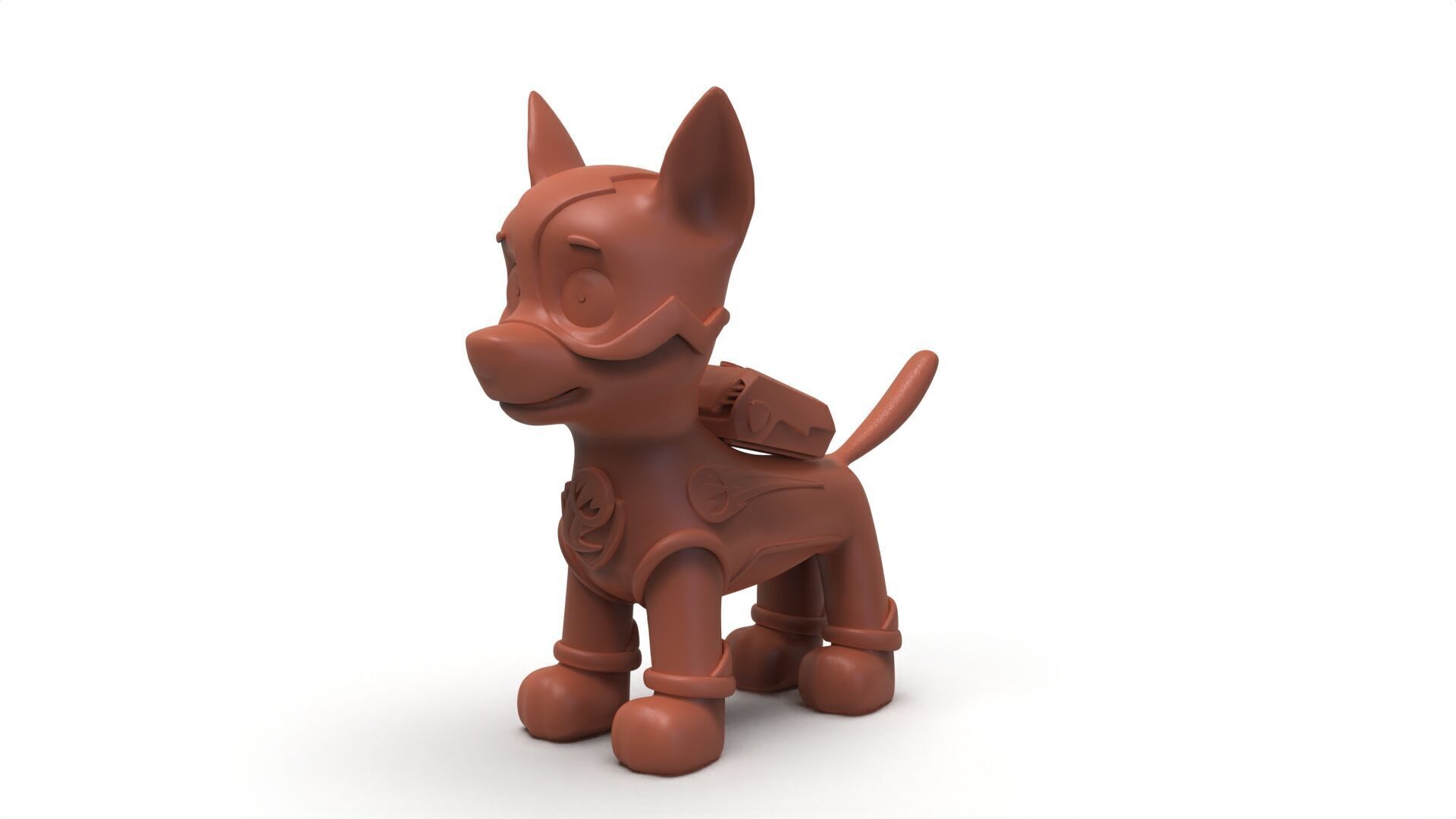 Mighty Chase 3D Printable Model - With and Without Backpack 3D print model_12