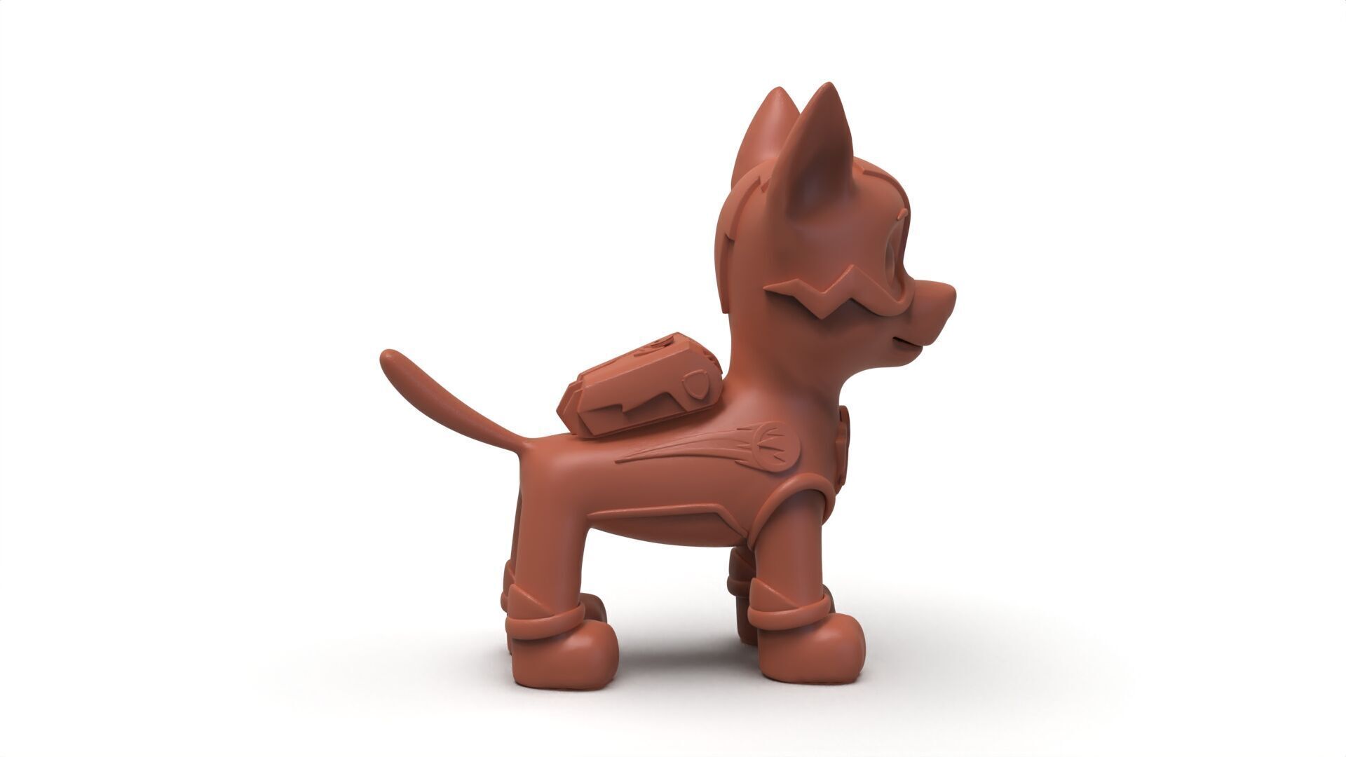 Mighty Chase 3D Printable Model - With and Without Backpack 3D print model_9