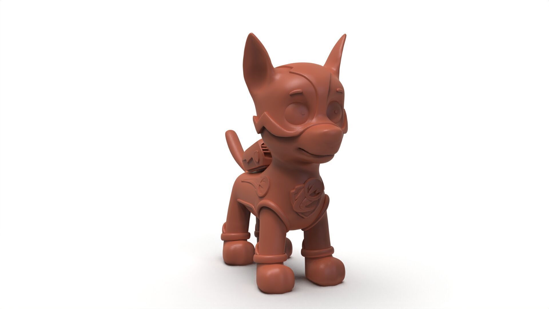 Mighty Chase 3D Printable Model - With and Without Backpack 3D print model_8