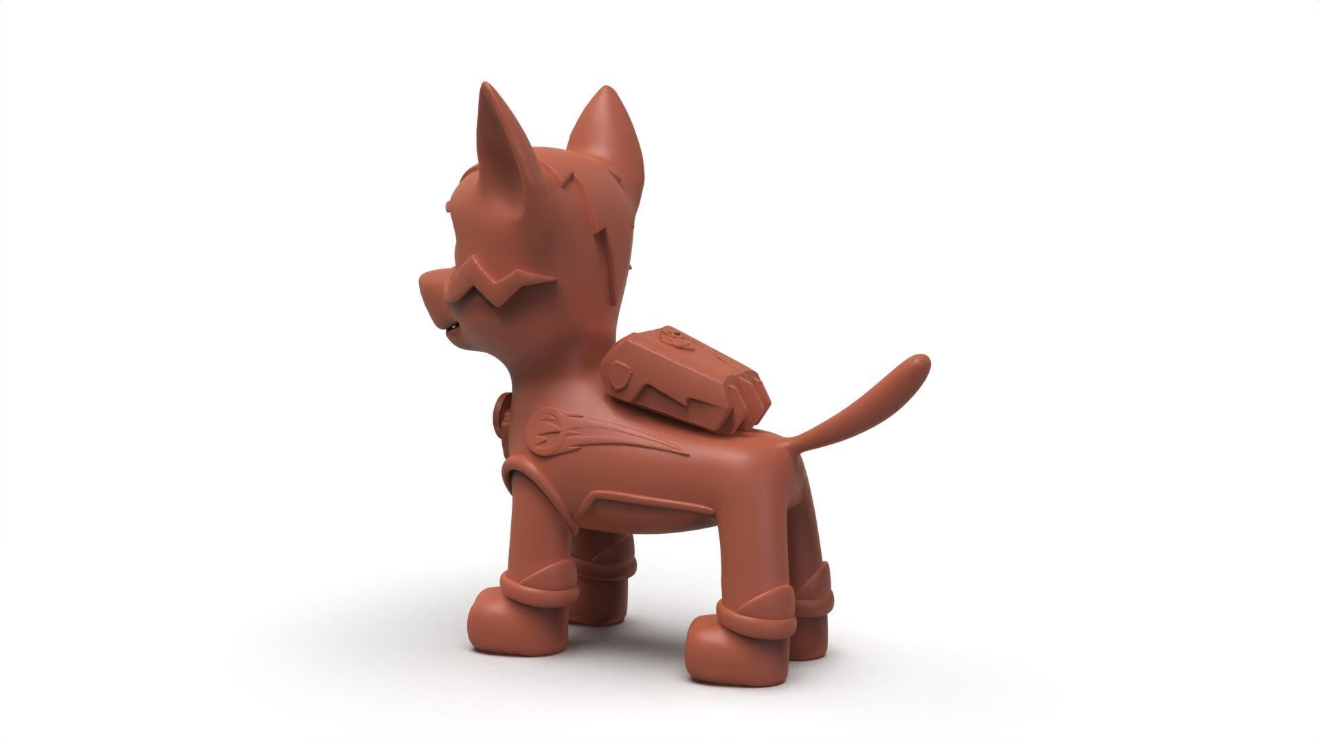 Mighty Chase 3D Printable Model - With and Without Backpack 3D print model_11