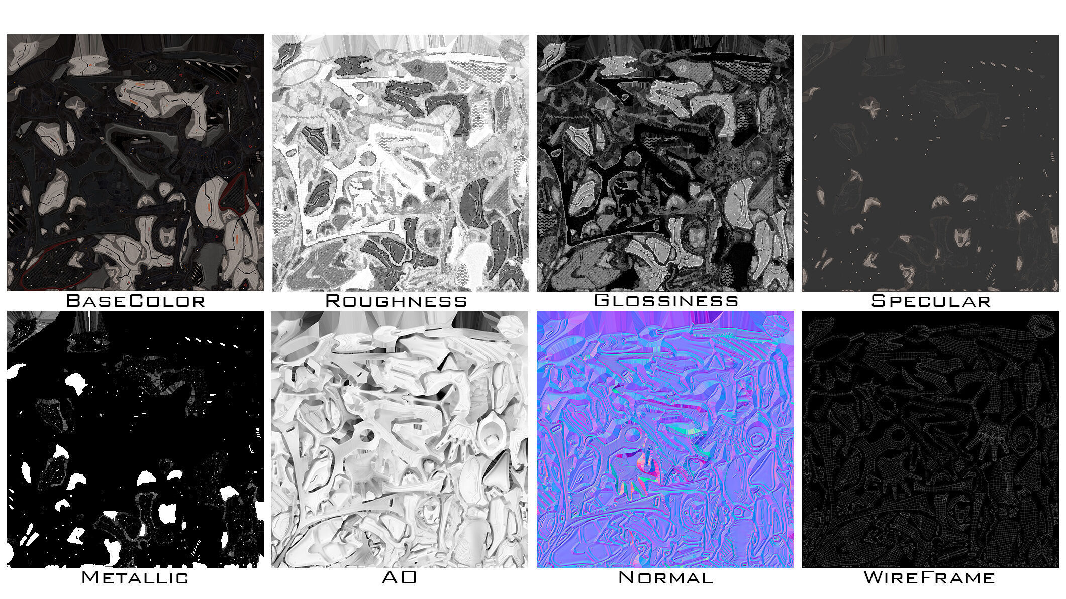 Female Sci Fi Girl Low-poly 3D model_33