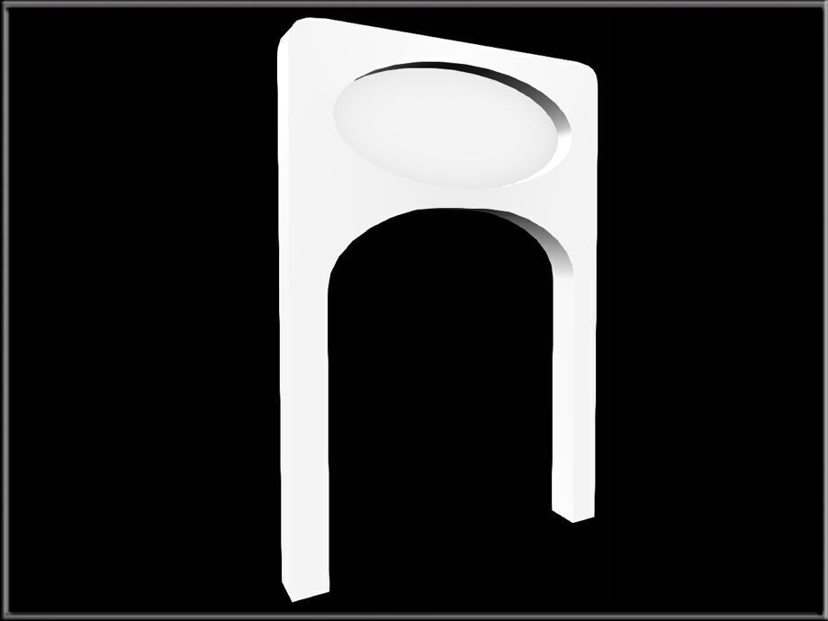 Arch 25 Low-poly 3D model_1