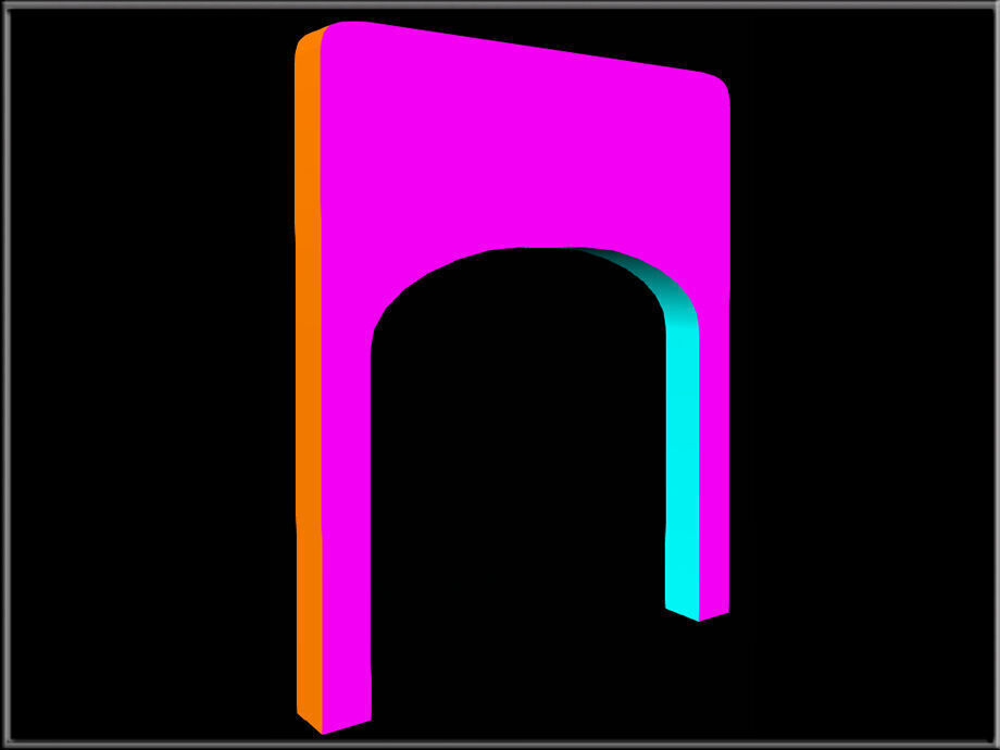 Arch 25 Low-poly 3D model_5