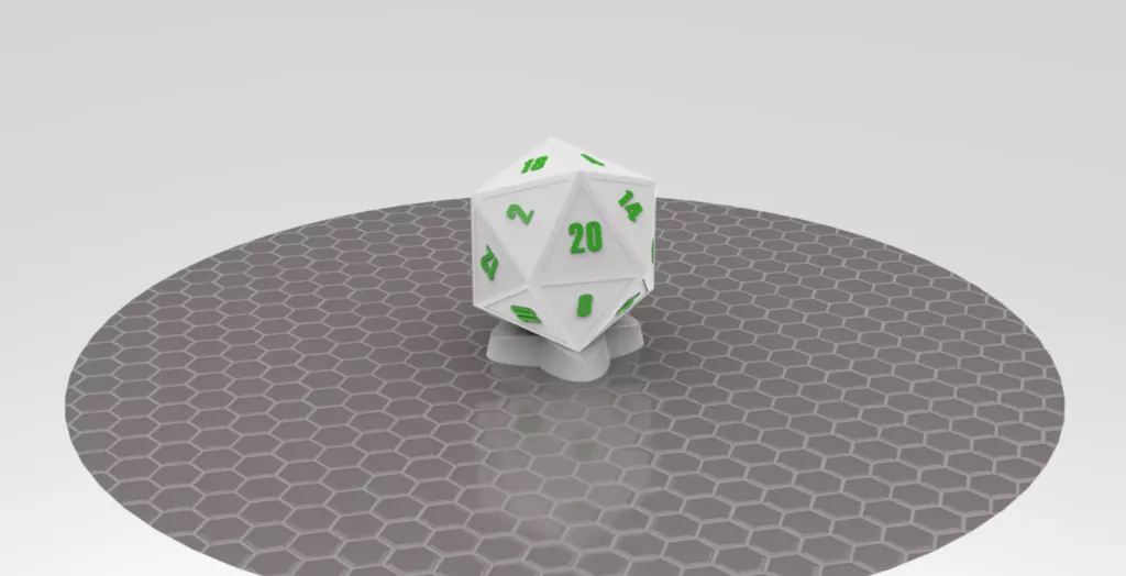 Dado RGP d20 Free 3D print model_0