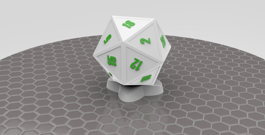 Dado RGP d20 Free 3D print model_1
