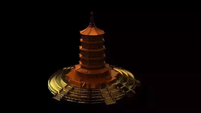 Chinese ancient tower 