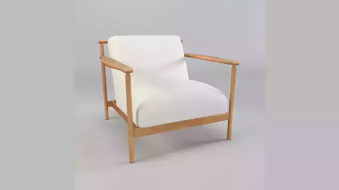 Modern Wooden Accent Chair