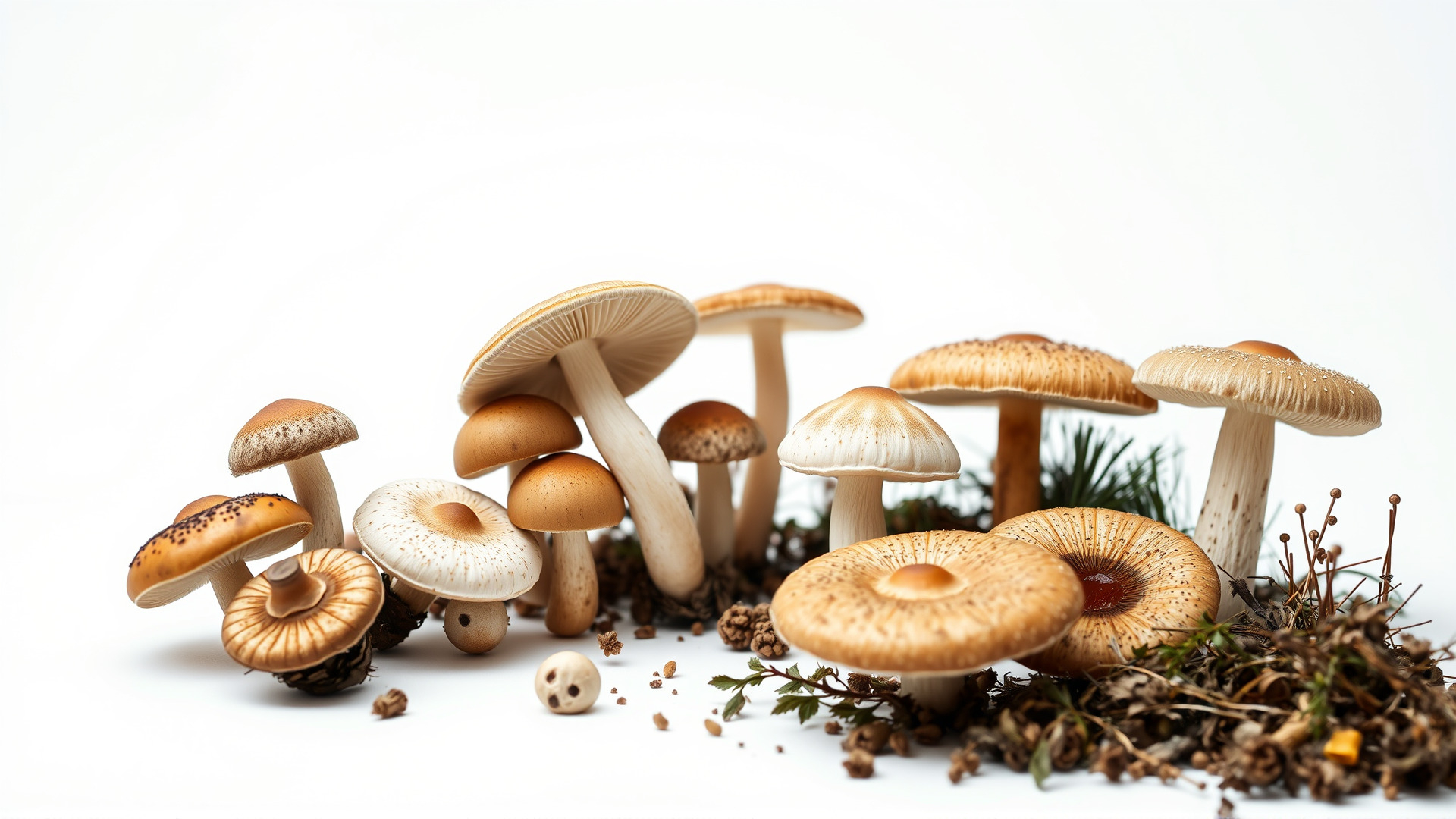 Mushroom Forest Collection model pack Low-poly 3D model_4