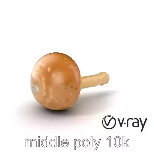 Puffball Mushroom Realistic Model Pack Low-poly 3D model
