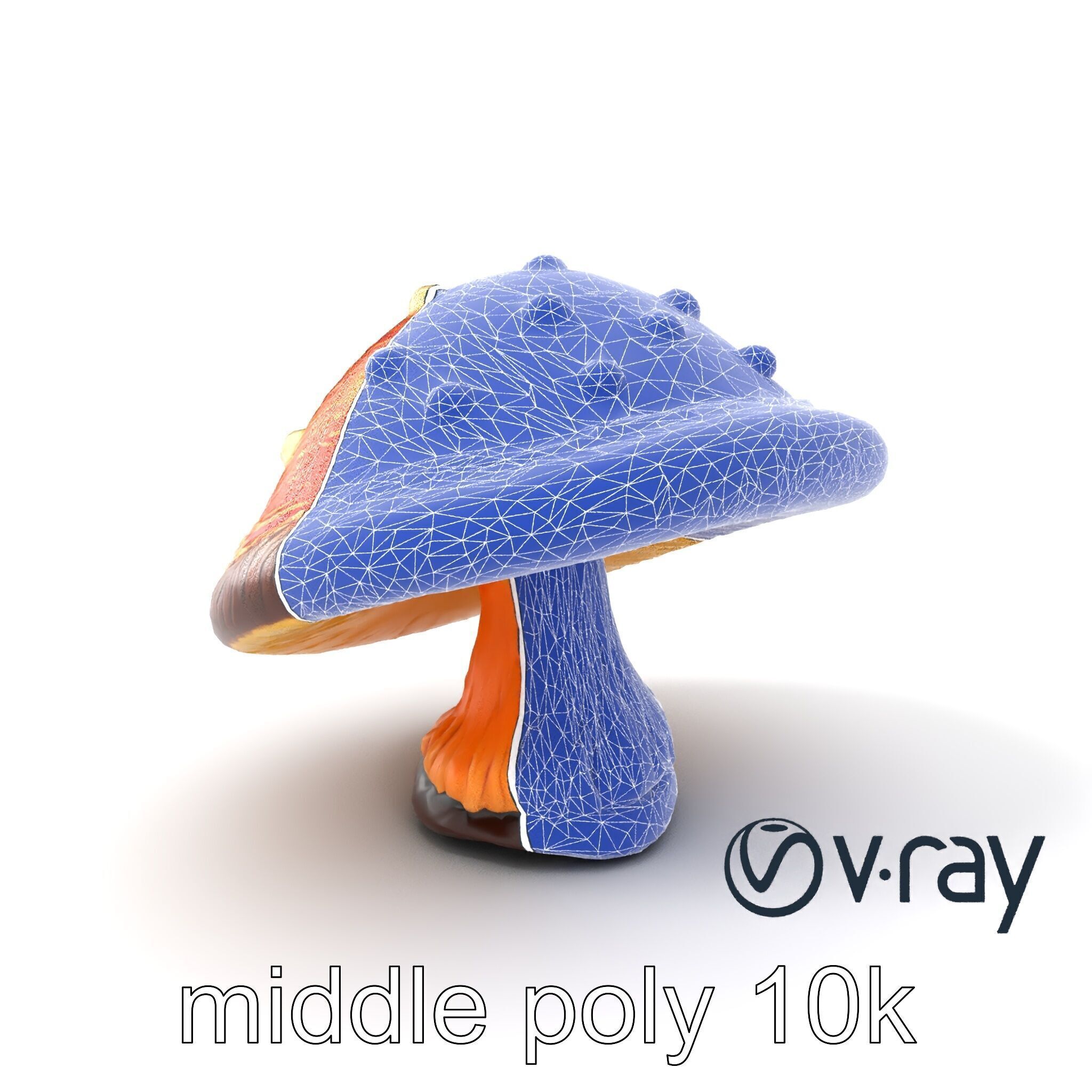 Glowing Magical Mushroom Model Pack for Fantasy Themes Low-poly 3D model_8