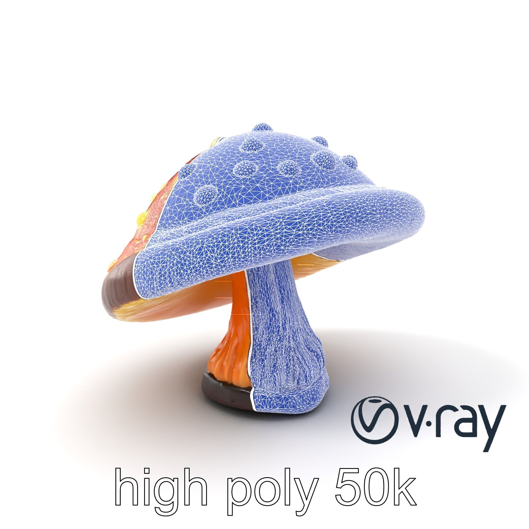 Glowing Magical Mushroom Model Pack for Fantasy Themes Low-poly 3D model_10